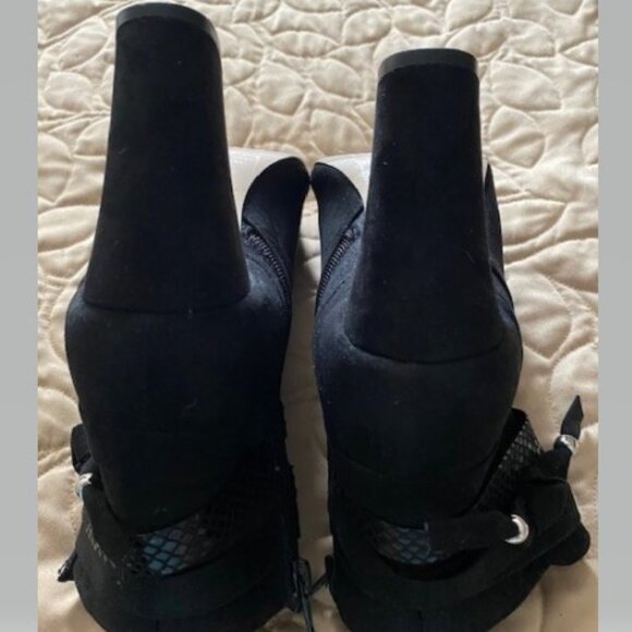 Madden Black Open Toe Ankle Booties - Picture 3 of 4